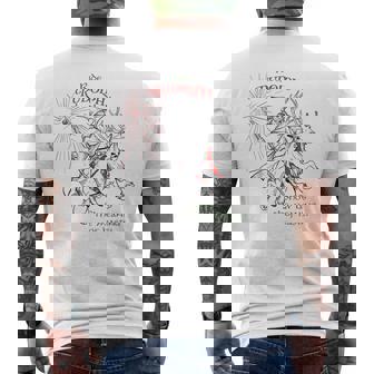 Xmas Wizard Ride Rudolph Show Us The Meaning Of Haste Men's Back Print T-Shirt | Mazezy