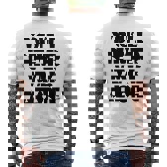 You'll Never Walk Alone 長袖tシャツ メンズTシャツ バックプリント - Kawaiitshirt