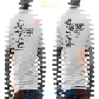 Be Yourself I Did And They Put Me On Meds Christmas Men's T-shirt Back Print - Monsterry