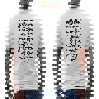 「またかよと怒られながら釣りへ行く」面白い 筆文字 ユーモア満点 背面に文字入りデザイン おもしろプリント メンズTシャツ バックプリント - Kawaiitshirt