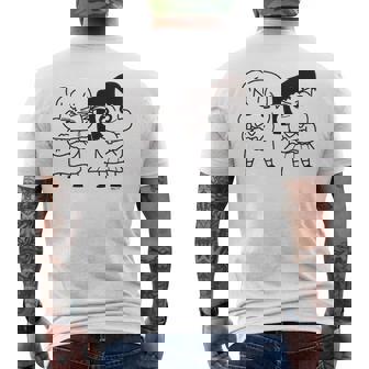 【まんが】クレヨンしんちゃん ネネちゃんとあいちゃん メンズTシャツ バックプリント - Kawaiitshirt