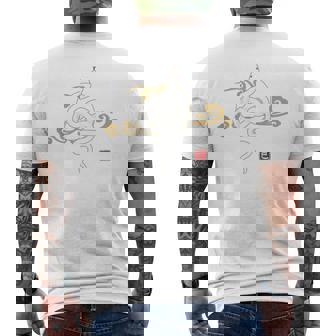 【背面デザイン】和風白蛇デザイン、2025年干支、縁起の良い メンズTシャツ バックプリント - Kawaiitshirt