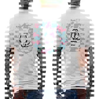 びーえするるる【Bsテレ東公式】カモフラージュ柄tシャツ（ホワイト） メンズTシャツ バックプリント - Kawaiitshirt