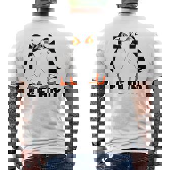 アイスランドのキュートなパフィン2個 メンズTシャツ バックプリント - Kawaiitshirt