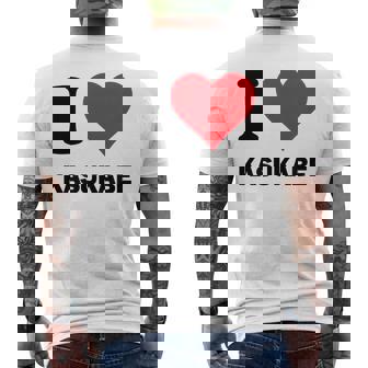 アイハート 春日部ジャパンラブ 日本土産 メンズTシャツ バックプリント - Kawaiitshirt