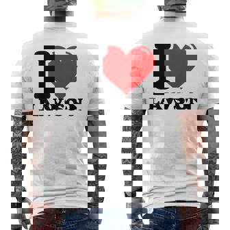 アイ・ラブ・ローソン メンズTシャツ バックプリント - Kawaiitshirt