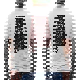 アラバママップ マッスルショールズ 録音 キャピタルロック グラフィック メンズTシャツ バックプリント - Kawaiitshirt