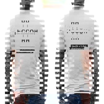 アルコールはソリューション 化学成分エタノール メンズTシャツ バックプリント - Kawaiitshirt