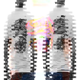 アロサウルス 恐竜モチーフ イラスト アロサウルス メンズTシャツ バックプリント - Kawaiitshirt