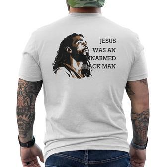 イエスは非武装の黒人だった メンズTシャツ バックプリント - Kawaiitshirt