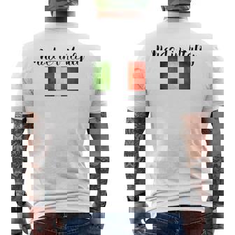 イタリア製イタリア国旗シャツ。 メンズTシャツ バックプリント - Kawaiitshirt