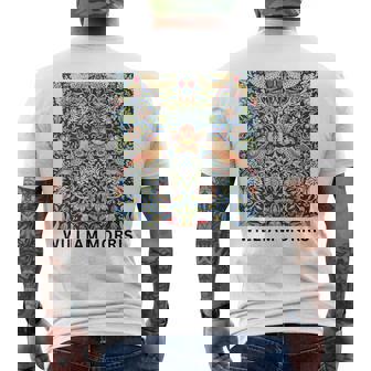 ウィリアム・モリス いちご泥棒 ポスター ビンテージ タペストリー William Morris メンズTシャツ バックプリント - Kawaiitshirt