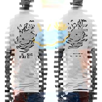 ウミウシ 海牛ealug イラスト ゆるい 簡単 おもしろ かわいい 動物 人気 海洋生物 メンズTシャツ バックプリント - Kawaiitshirt