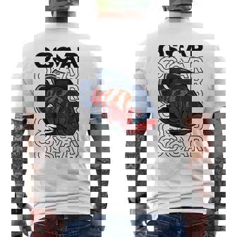 オスカーフィッシュ 80年代スタイル モンスターフィッシュキーパー 熱帯魚 メンズTシャツ バックプリント - Kawaiitshirt