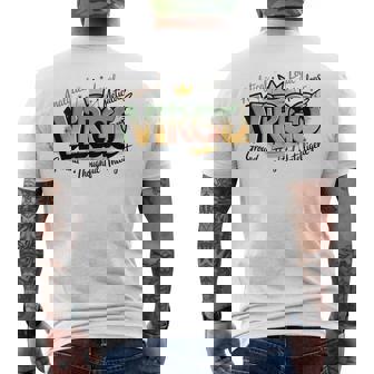 カラフルな乙女座の星座デザイン メンズTシャツ バックプリント - Kawaiitshirt