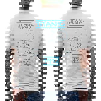 キッズ タイタニック キッズ 帆船 ヴィンテージ クルーズ ベッセル 1912 メンズTシャツ バックプリント - Kawaiitshirt