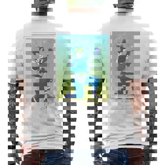 クレヨンしんちゃん アクション仮面ブロマイド風 メンズTシャツ バックプリント - Kawaiitshirt