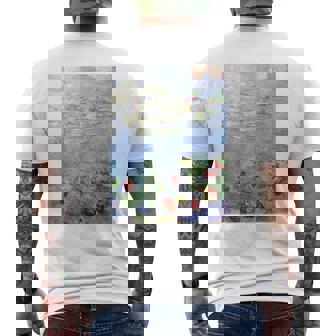 クロード・モネ 睡蓮 メンズTシャツ バックプリント - Kawaiitshirt