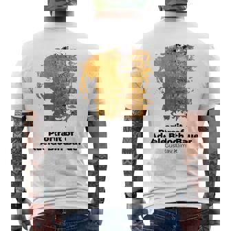 グスタフ・クリムト作 アデル・ブロッホバウアー・グランジの肖像 メンズTシャツ バックプリント - Kawaiitshirt