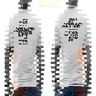 コンプライアンスオフィサーファニー-史上最高のコンプライアンスオフィサー。 メンズTシャツ バックプリント - Kawaiitshirt