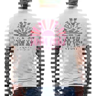 サンタクルーズ カリフォルニアサンライズ カリフォルニア州サンタクルーズ 長袖tシャツ メンズTシャツ バックプリント - Kawaiitshirt