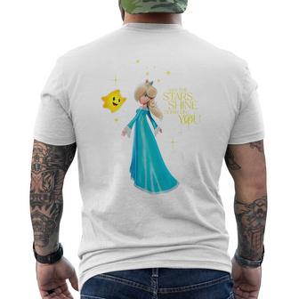 ザ・スーパーマリオギャラクシー・ムービー Rosalinatarhine メンズTシャツ バックプリント - Kawaiitshirt