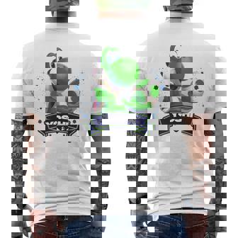 ザ・スーパーマリオギャラクシー・ムービー Yoshi Champion 長袖tシャツ メンズTシャツ バックプリント - Kawaiitshirt