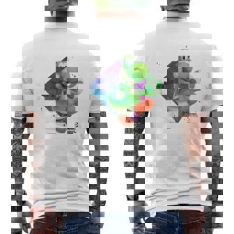 ザ・スーパーマリオギャラクシー・ムービーyoshi In Action メンズTシャツ バックプリント - Kawaiitshirt