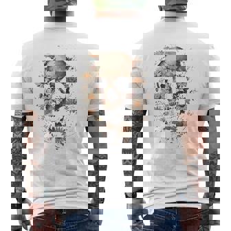 スカルバックプリント。 メンズTシャツ バックプリント - Kawaiitshirt