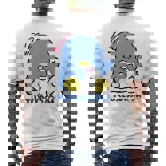 タキシードサム おすわり ライトカラー メンズTシャツ バックプリント - Kawaiitshirt