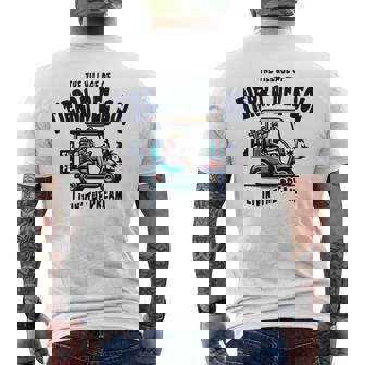 ティエラ・デル・ソルの村ゴルフカートデザイン。 長袖tシャツ メンズTシャツ バックプリント - Kawaiitshirt