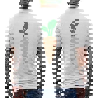 ニンジン コスチューム 野菜 カーニバル コスチューム ビーガン Carrot Costume メンズTシャツ バックプリント - Kawaiitshirt