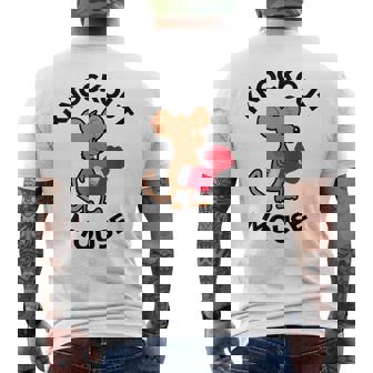 ノックアウトマウス 面白い科学、微生物学、面白い遺伝学 メンズTシャツ バックプリント - Kawaiitshirt