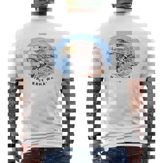 ハリスホークはベイウィングダスキーまたはウルフホークスとも呼ばれています。 メンズTシャツ バックプリント - Kawaiitshirt