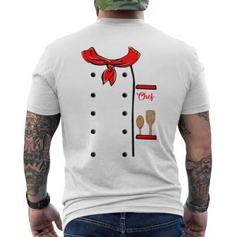 ハロウィン キッズ ドレスアップ シェフ コスチューム キッズ シェフコート メンズTシャツ バックプリント - Kawaiitshirt