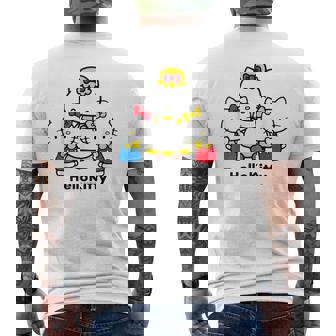 ハローキティ Usデザイン かぞく メンズTシャツ バックプリント - Kawaiitshirt