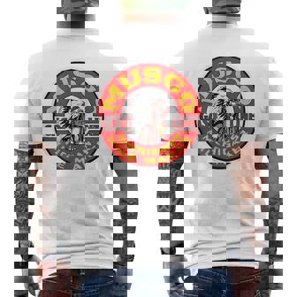 バックプリントのみ レトロ ヴィンテージ ガソリンスタンド ムスゴ ガソリンオイル メンズTシャツ バックプリント - Kawaiitshirt