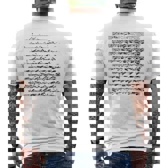 バッハ チェロスイーツ プレリューディオ チェリスト メンズTシャツ バックプリント - Kawaiitshirt