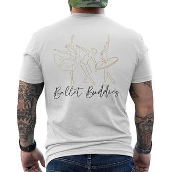 バレエ ダンサー ダンスガール バレリーナ フレンズ Besties バレエ メンズTシャツ バックプリント - Kawaiitshirt