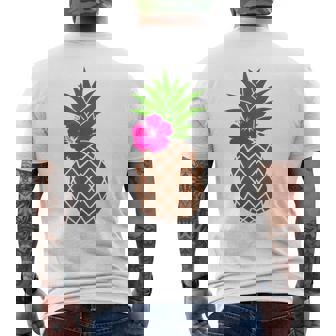 パイナップル コスチューム フルーツ コスチューム フルーツ ハワイ Pineapple メンズTシャツ バックプリント - Kawaiitshirt