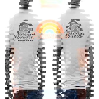 パラマウント カリフォルニア Ca ヴィンテージ レインボー レトロ 70年代 メンズTシャツ バックプリント - Kawaiitshirt