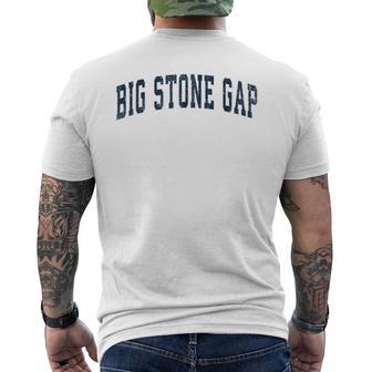 ビッグストーンギャップ バージニアva ヴィンテージ スポーツデザイン ネイビーデザイン メンズTシャツ バックプリント - Kawaiitshirt
