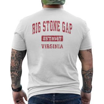ビッグストーンギャップ バージニアバージニアva ヴィンテージスポーツデザイン レッドデザイン メンズTシャツ バックプリント - Kawaiitshirt
