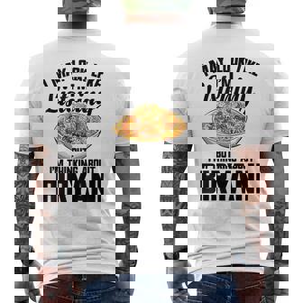 ビリヤニ マサラ パキスタン フードペースト ハンディポット ビリヤニ メンズTシャツ バックプリント - Kawaiitshirt