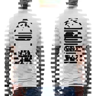 ファニージム チートデー ハンバーガー キャブ フード メンズTシャツ バックプリント - Kawaiitshirt