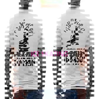 フィギュアスケート スポーツ フィギュア スケーター ギフト アイデア メンズTシャツ バックプリント - Kawaiitshirt