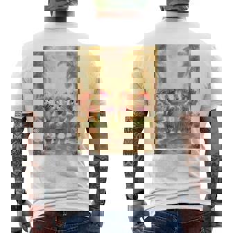 フラダンスキャット メンズTシャツ バックプリント - Kawaiitshirt