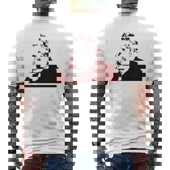 フリードリヒ・ニーチェステンシル メンズTシャツ バックプリント - Kawaiitshirt