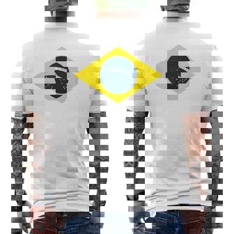 ブラジルの国旗ブラジル メンズTシャツ バックプリント - Kawaiitshirt