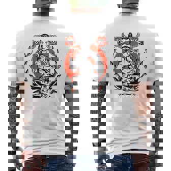 ボクサー アメリカン トラディショナル タトゥー オールドスクール ボクシング フラッシュ メンズTシャツ バックプリント - Kawaiitshirt